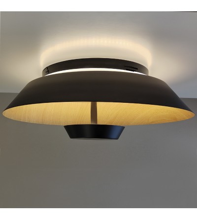 BASE BROOKLYN 24W+16W CCT SWITCH NEGRO HAYA 450Ø